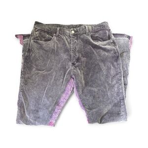 Men's Gray Corduroy Pants